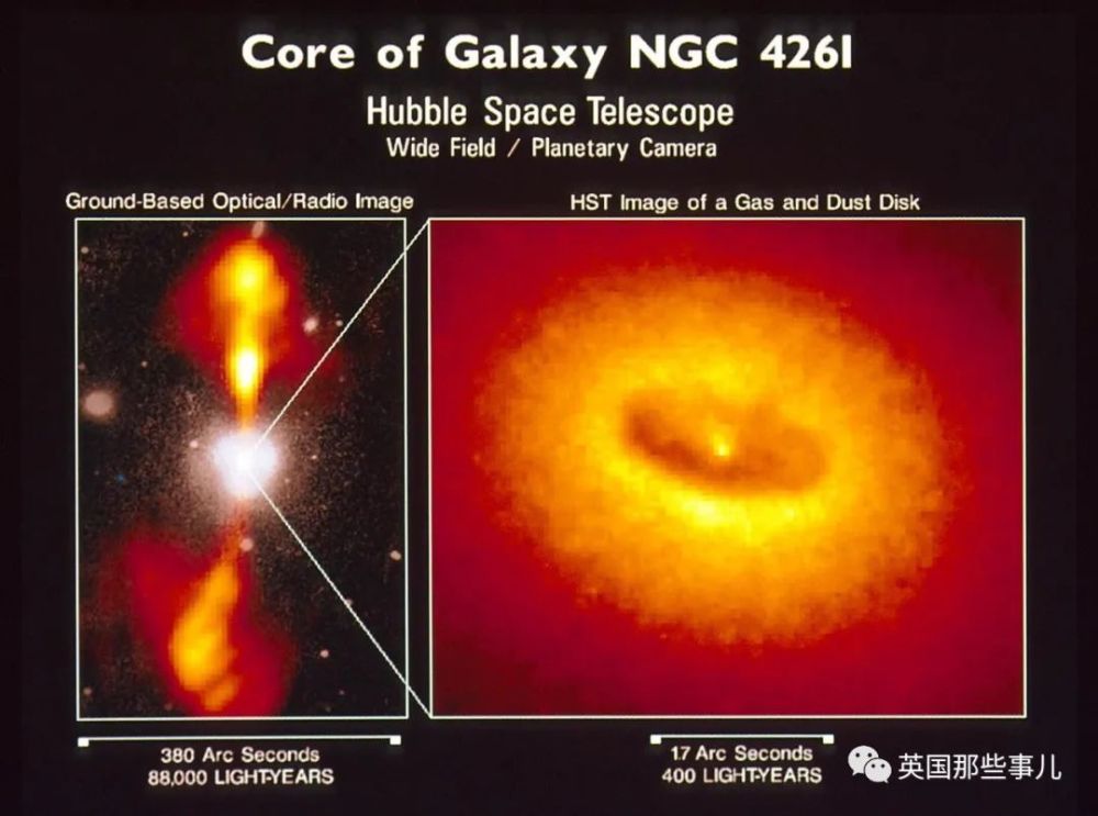 科学家普遍认为这个星系的核心有一个巨大的黑洞.