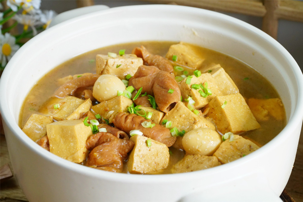 大肠炖豆腐,大肠,豆腐,河南,家常菜