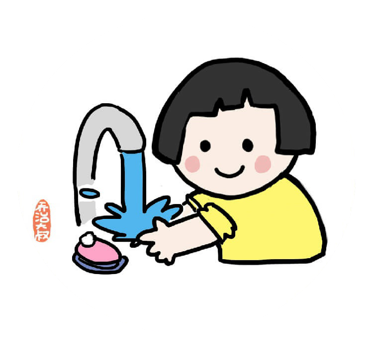 为孩子的 健康保驾护航 而且还可以帮助孩子 ▲ 讲卫生,勤洗手 保持