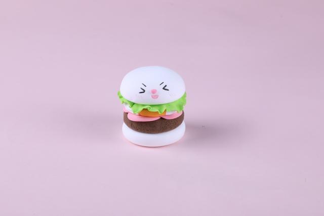粘土手工教程——小兔子汉堡,小朋友最喜欢的手工