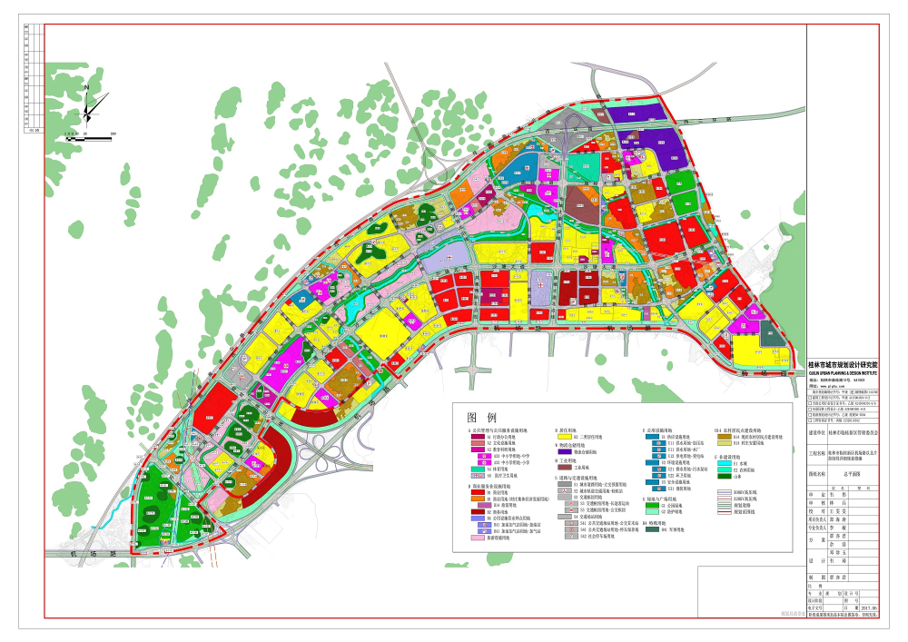 在桂林临桂新区机场路以北片区,居然规划了9个小学用地