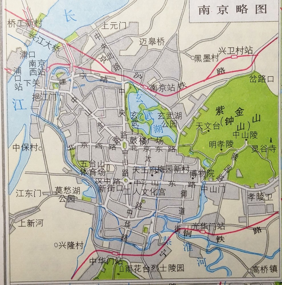 1990年的北京上海南京杭州成都广州地图,和今天差距大