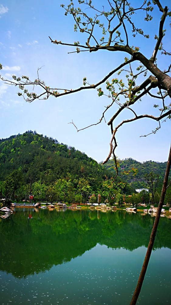 实拍浙江天台山大瀑布风景区美景