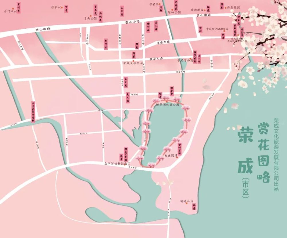 荣成赏花地图,马上收藏