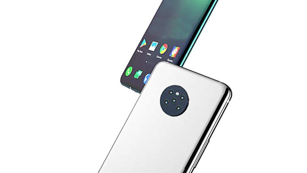 华为mate40pro概念图:隐藏前镜头抛弃刘海屏 滚筒5镜头 真全屏