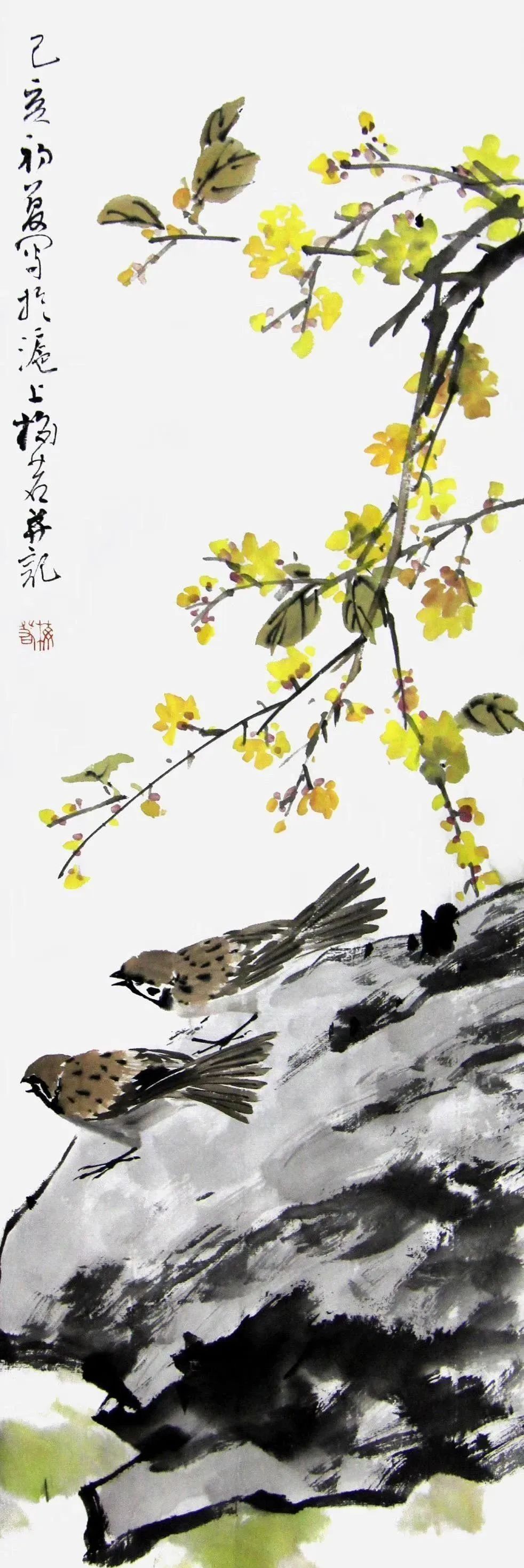 梅若老师的小写意花鸟画,真美!