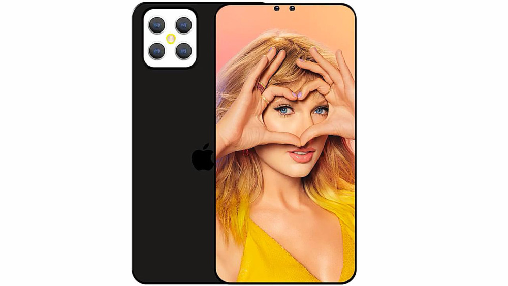 iphone12pro概念图,苹果12pro真机图片 iphone12pro概念图:4颗两千万像素镜头 双挖孔屏 丑刘海消失