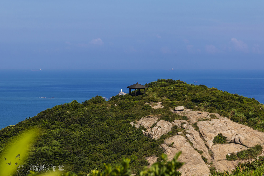 旅游大道观景点上停车可以看到的部分风景   中国浙江舟山朱家尖大