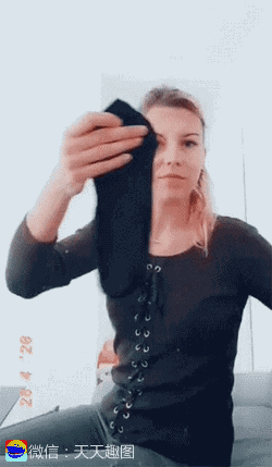 搞笑gif:老外动手做口罩,材料常见思路妙!