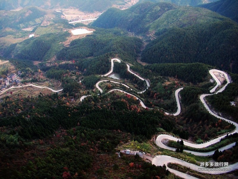 盘山公路,江南天池,四明山,浙江,天荒坪,仙居