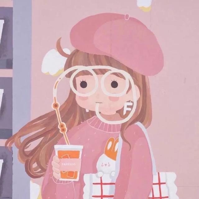 动漫女生头像:少女的心思,是草莓味的吧