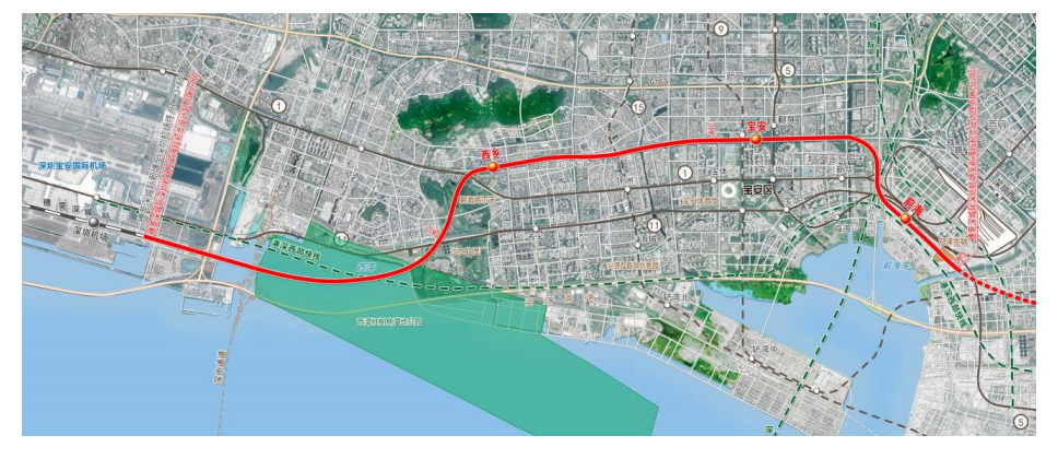 日前,深圳地铁集团发布《穗莞深城际轨道交通深圳机场至前海段工程