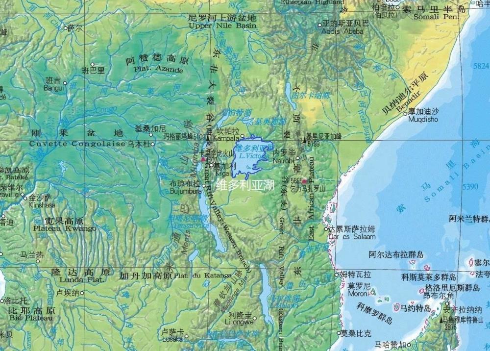 非洲最大湖泊"维多利亚湖",比我国第一大淡水湖鄱阳湖