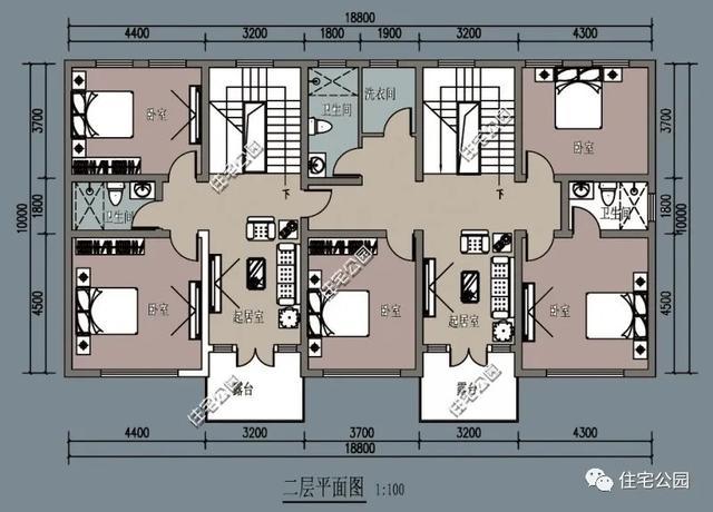 50套二层别墅户型,农村建房实用大全