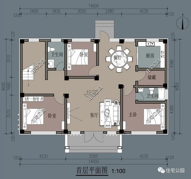 农村建房50平米图片,6米宽8米长自建房图 50套二层别墅户型,农村建房实用大全