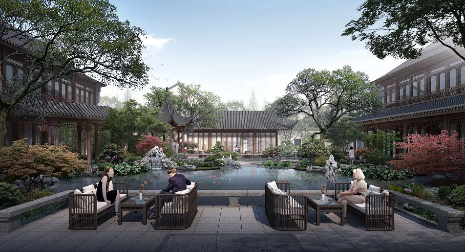 杭州绿城,常州,绿城·杭州,西太湖,江南里,庭院