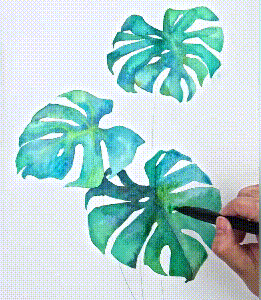 学会这几招,画出养眼的ins风水彩画!