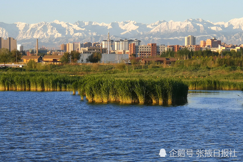 张掖,甘肃,湿地公园,祁连山