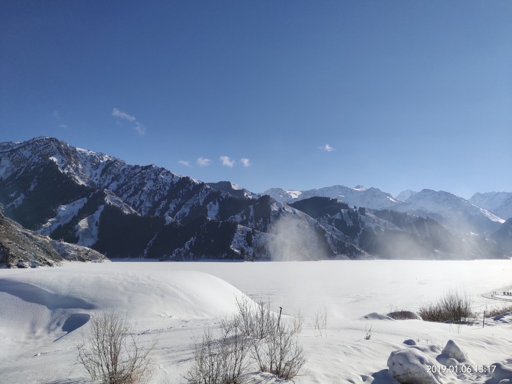 大美新疆-天山天池的冬日美景