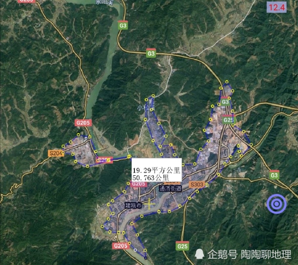 南平市2区3市5县,建成区面积排名,最大是建阳区,最小是顺昌县