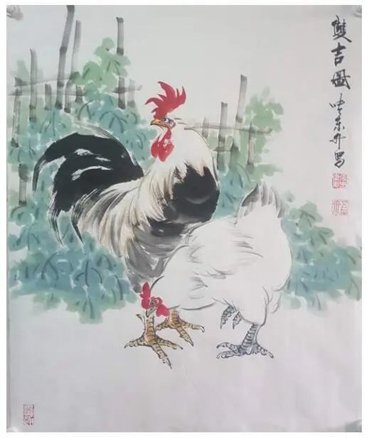 怎样画鸡:张东升老师教你快速掌握国画鸡的绘画技法,如何创作一幅雄鸡