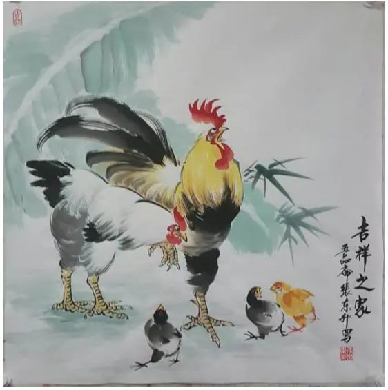 怎样画鸡:张东升老师教你快速掌握国画鸡的绘画技法,如何创作一幅雄鸡