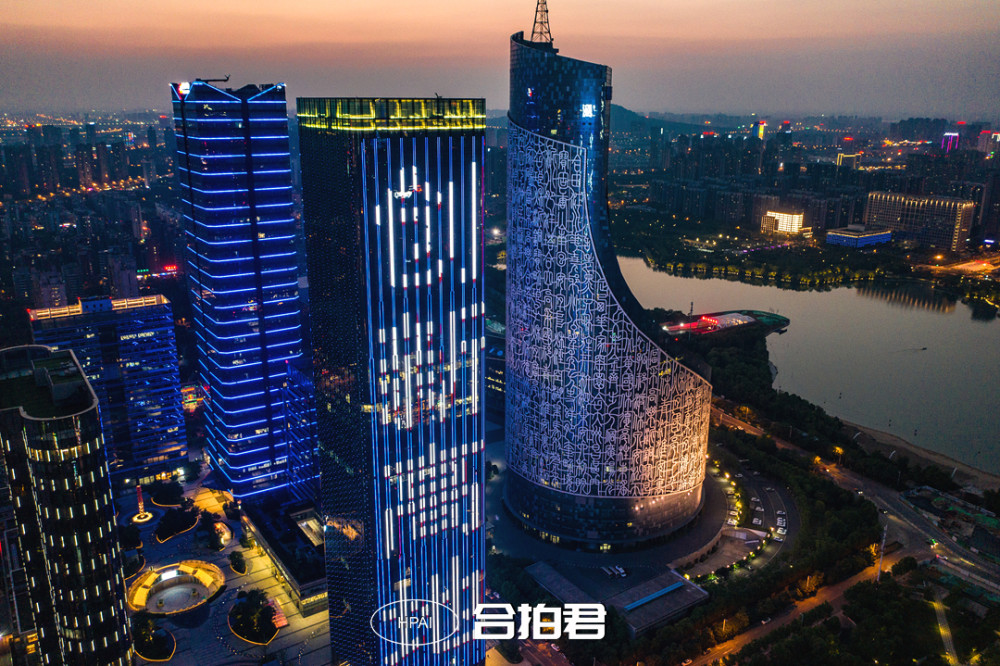 合肥,地标,政务区,天鹅湖,大湖名城