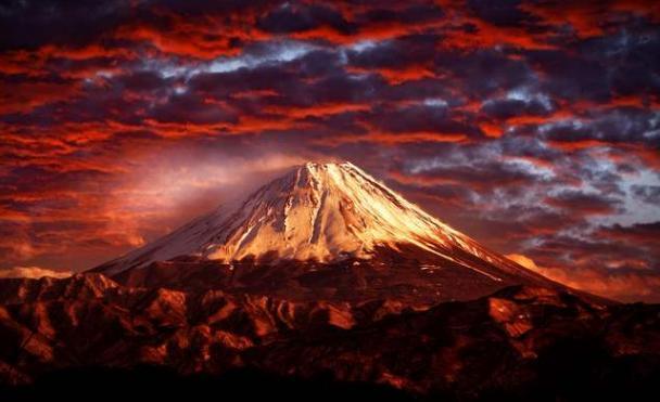 日本,富士山,火山