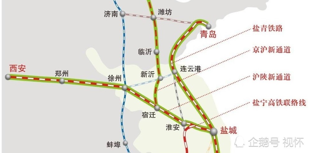 一条就是济青高铁,连接济南市与青岛市,其中济南东-胶州北段设计速度