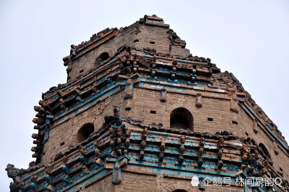 山西临汾襄汾县,灵光寺琉璃砖塔,邓庄镇北梁村,唐代金代清代,康熙年间