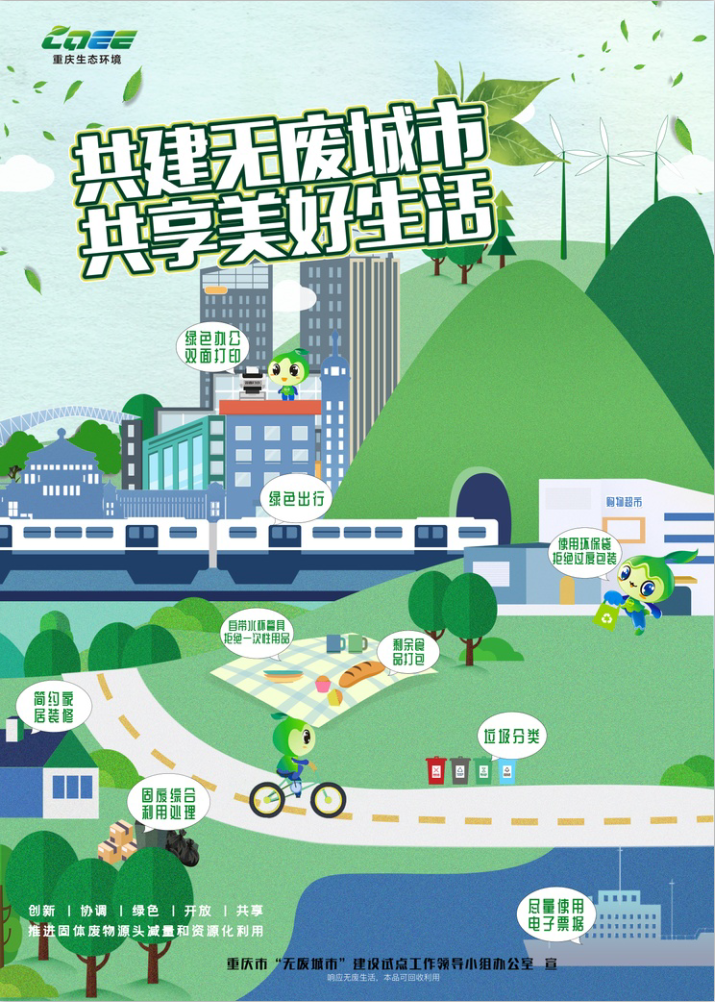重庆市"无废城市"建设宣传海报出炉啦