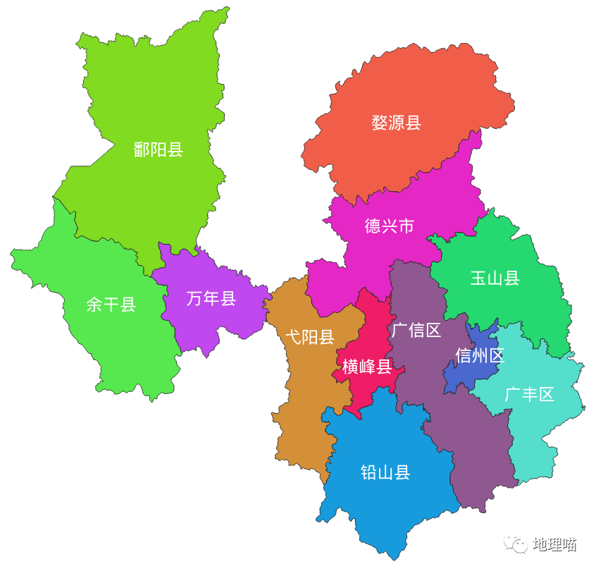 江西省上饶市建成区排名 你的家乡排第几?
