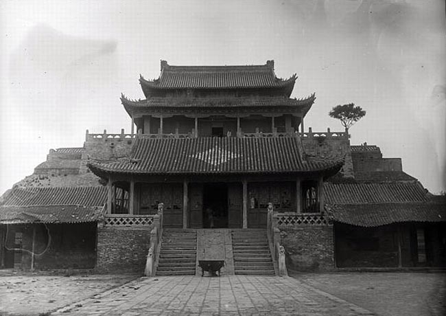 1907年河南开封老照片 110年前的大相国寺,二曾祠,鼓楼