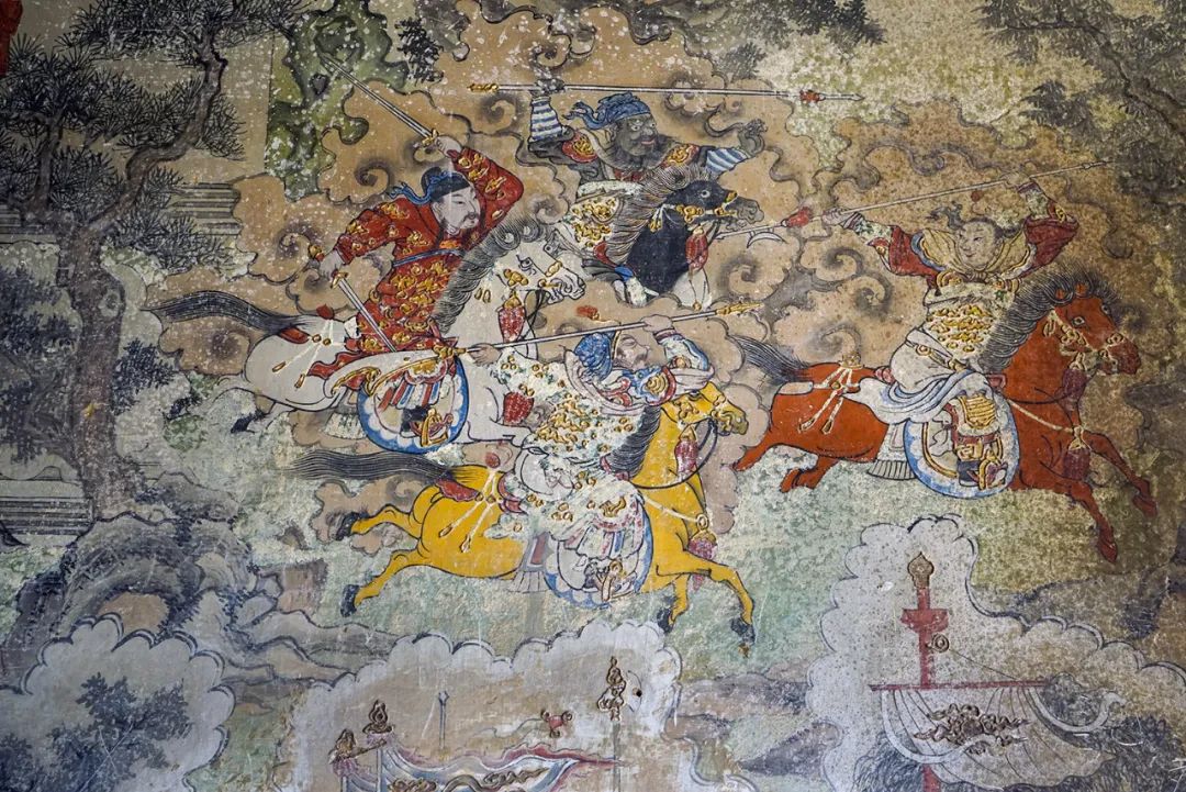 壁画 8  观音殿(观世音菩萨护法出现了关公与张天师) 蔚县是中国历史
