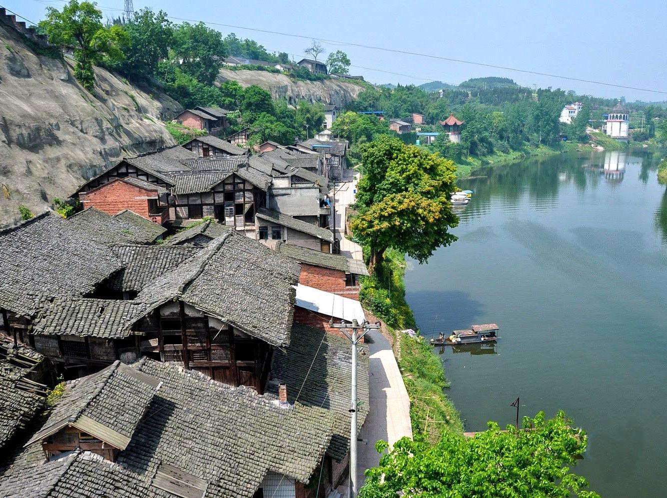 旅游景点,古城,重庆,古建筑,安居古城