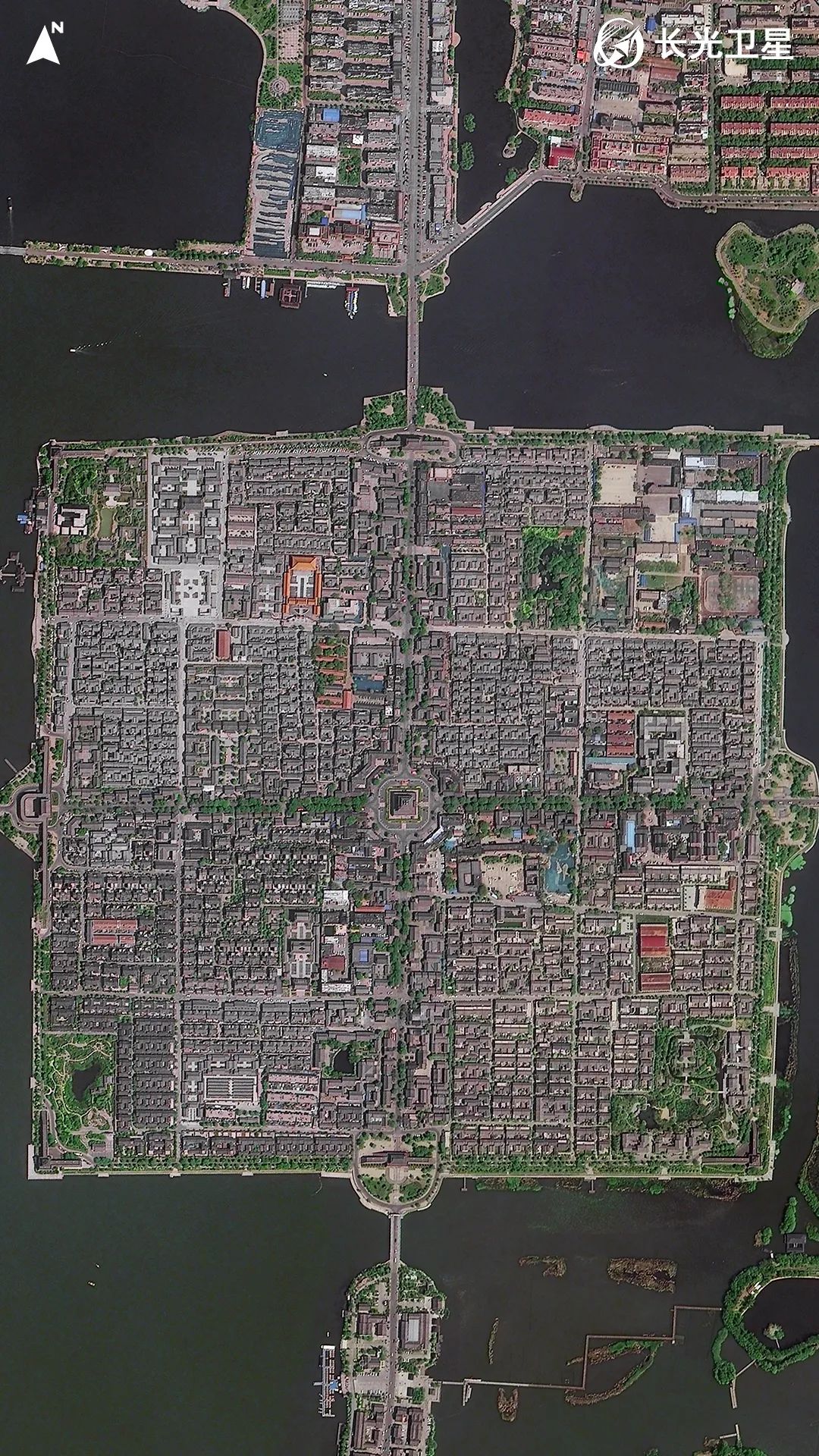 中华水上古城,古城区,聊城,东昌湖,明洪武,光岳楼