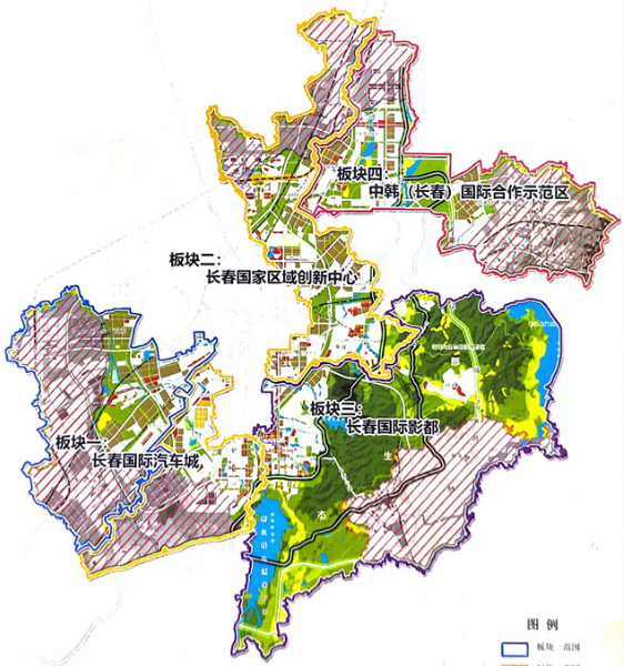 完美连接在一起, 前段时间, 长春提出了 "四大板块"新规划, 其中最