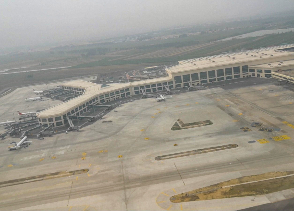 航拍哈尔滨太平国际机场,东北四大机场之一
