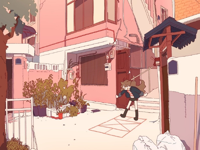 插画中小姐姐的日常 韩国插画师