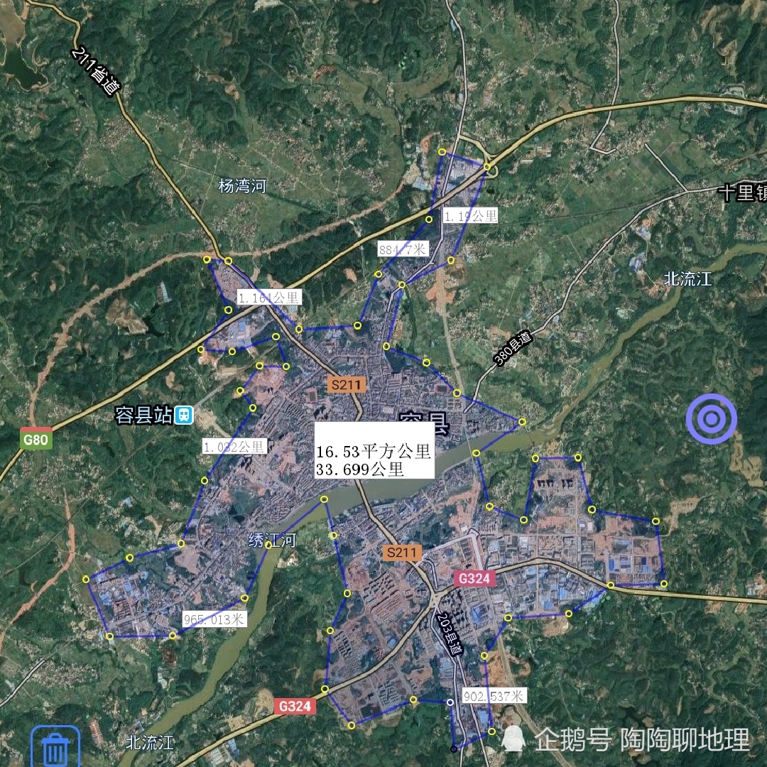 广西玉林市,城区面积排名,北流市,容县,陆川县