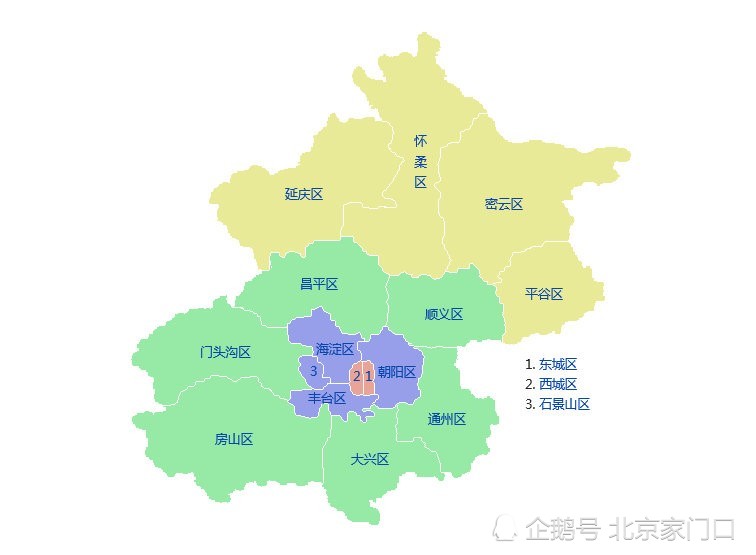 北京市行政划分图