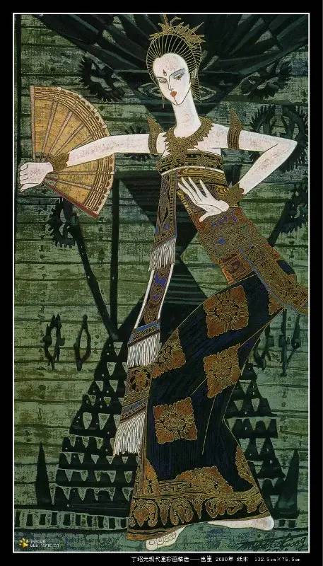 现代重彩画大师——丁绍光