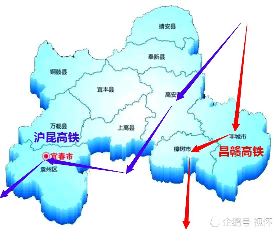江西宜春高铁现状:万载,铜鼓等6县暂无高铁,上高最不乐观!