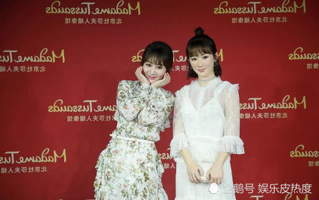 杨紫真是欢乐多,和自己蜡像合影,你们觉得哪个女神更好看呢?