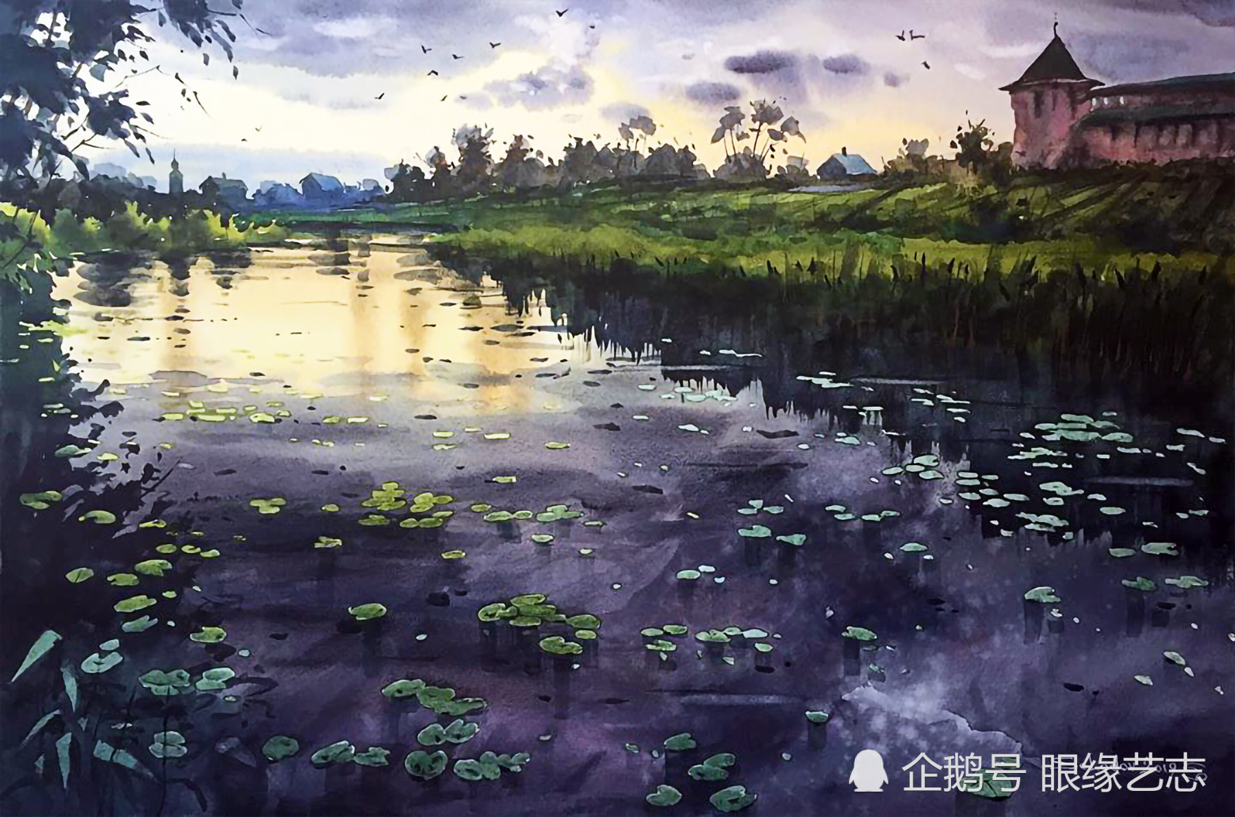 寻光之旅:俄罗斯画家索洛多夫,追逐季节光影的水彩风景