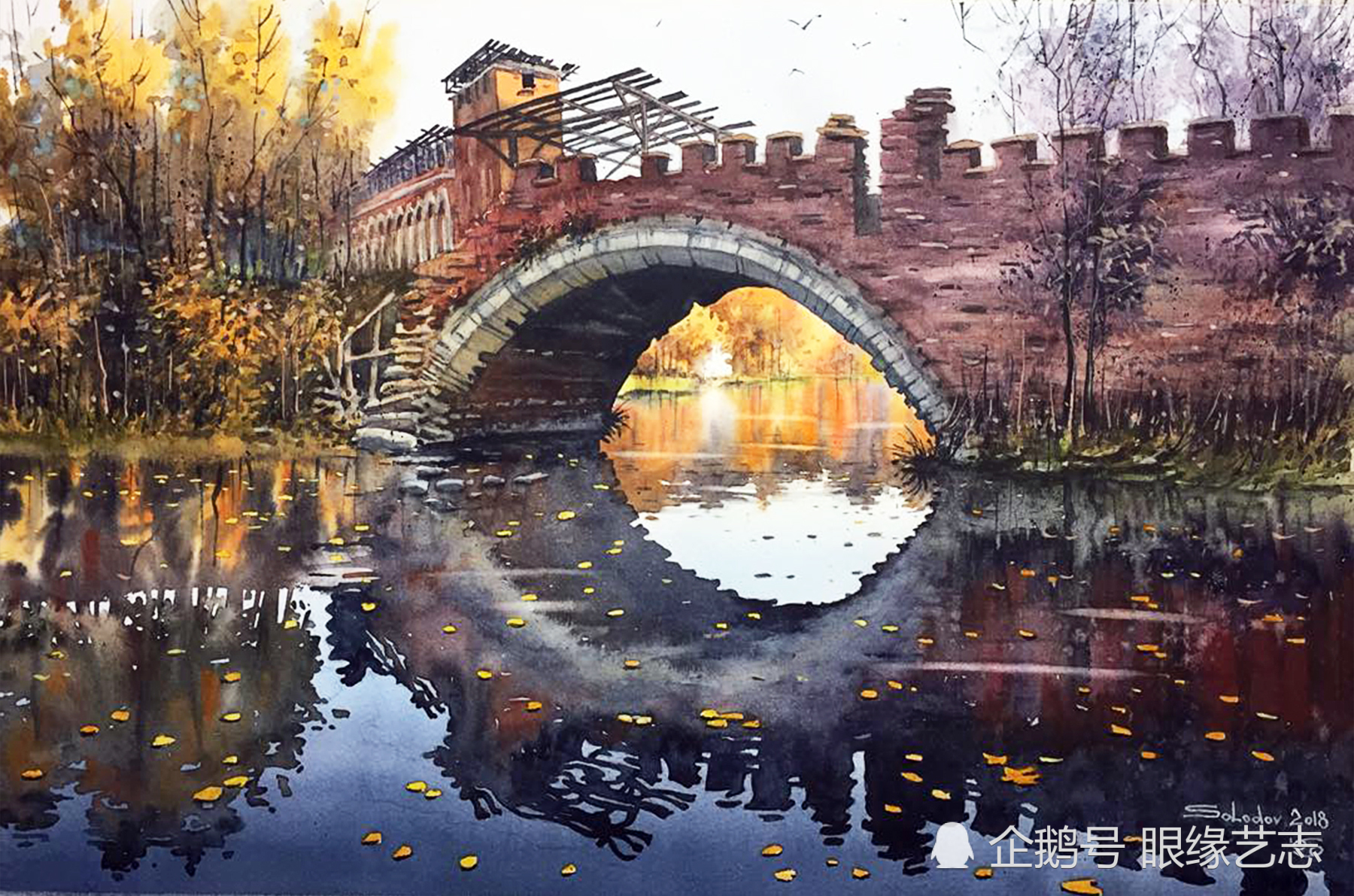 寻光之旅:俄罗斯画家索洛多夫,追逐季节光影的水彩风景