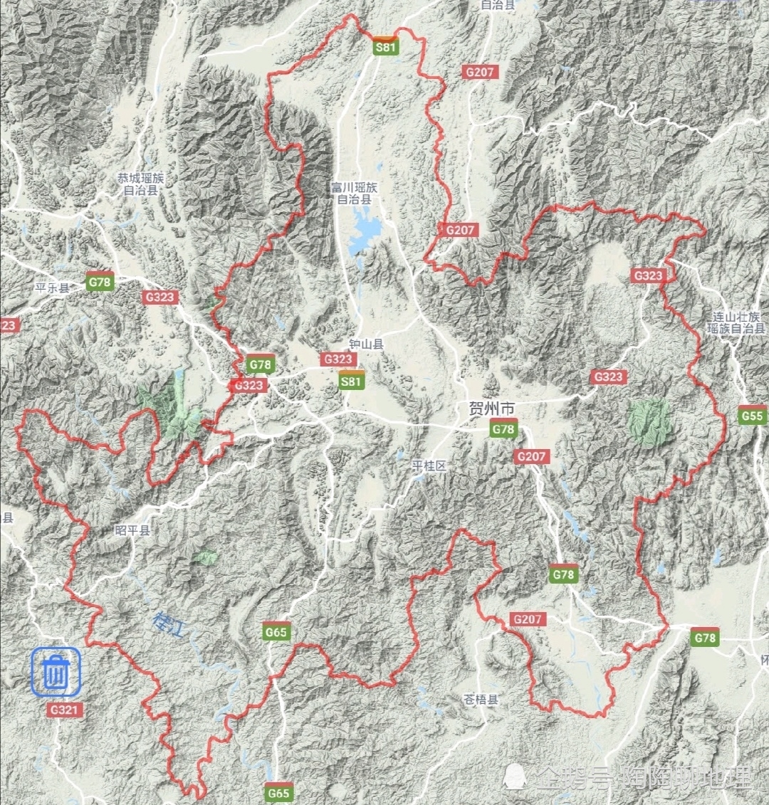 广西贺州市2区3县建成区排名,最大是八步区,最小是昭平县