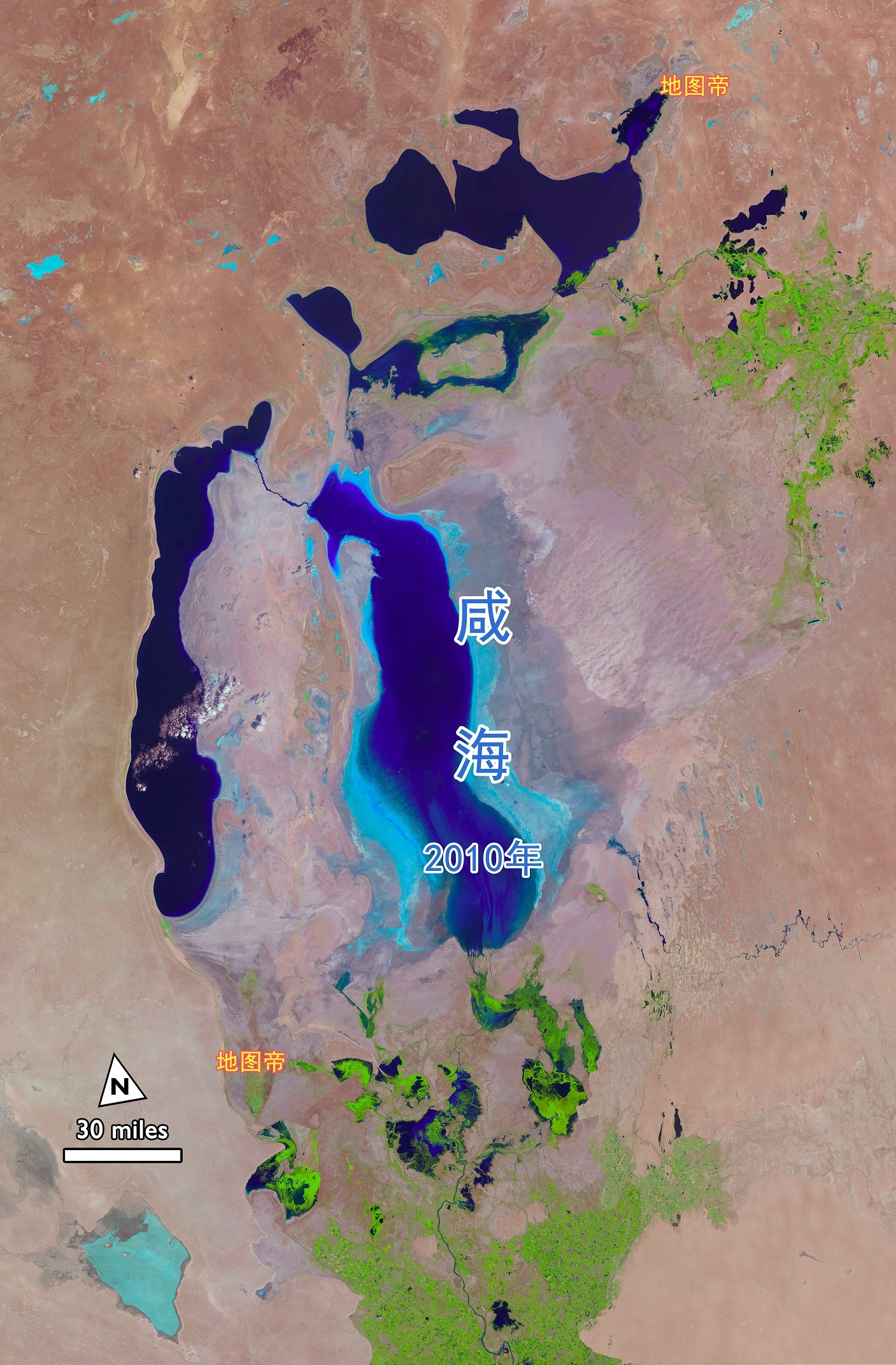 咸海正在萎缩,锡尔河和阿姆河的水去哪了?