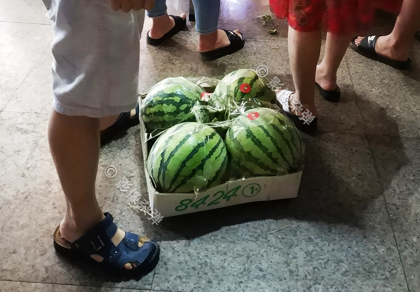 长沙街头现"特价"西瓜,市民排长队"哄抢",一卡车西瓜被抢光