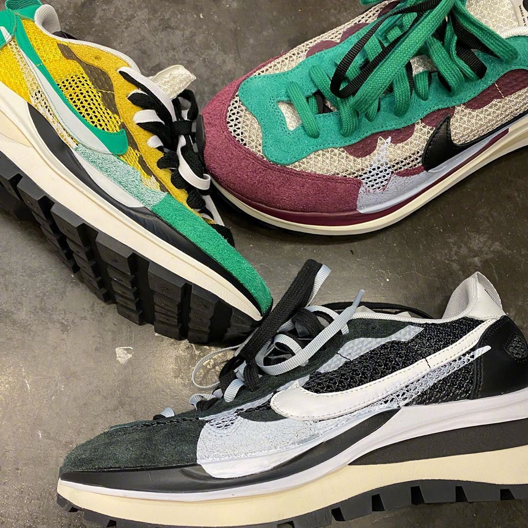 sacai x nike vaporwaffle全新联名版本实物再曝光